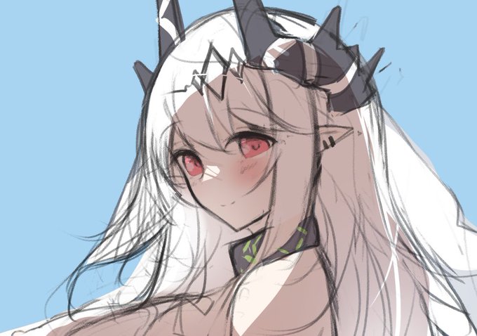 可愛くラフ描けた✌️ 