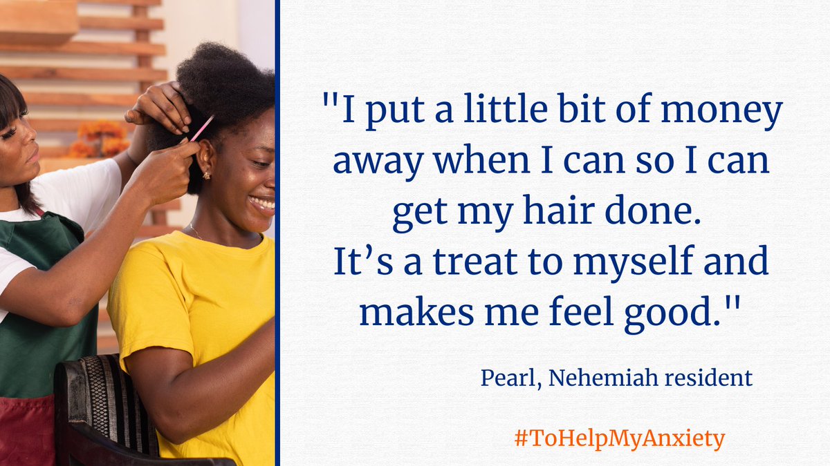 NehemiahHousing's tweet image. On our #MentalHealth webinar with tenants, Pearl* shared a self-care tip for managing her anxiety after inheriting some debt. With the support of some free specialist money advice, she paid off her debts - and looked after her own wellbeing too. Well done Pearl! #ToHelpMyAnxiety