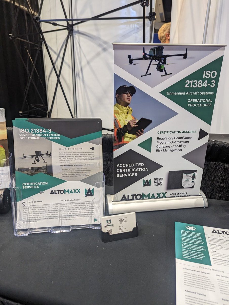Today's the last day of the #EnergyNL2023 Conference! Don't worry, there's still time to hit up the #AltoMaxxTech booth and chat with us about our #DroneServices!

#OilAndGas #Energy #FugituveEmissions #ISO21384 #WeAreEnergyNL
