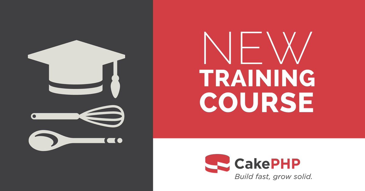 ❗️#CakePHP TRAINING SESSION RESCHEDULED❗️

Host: @CakeDC / @steinkelz 
Course: Getting started with CakePHP 4
Date: June 15, 2023 - 4:00pm UTC 

Register: training.CakePHP.org