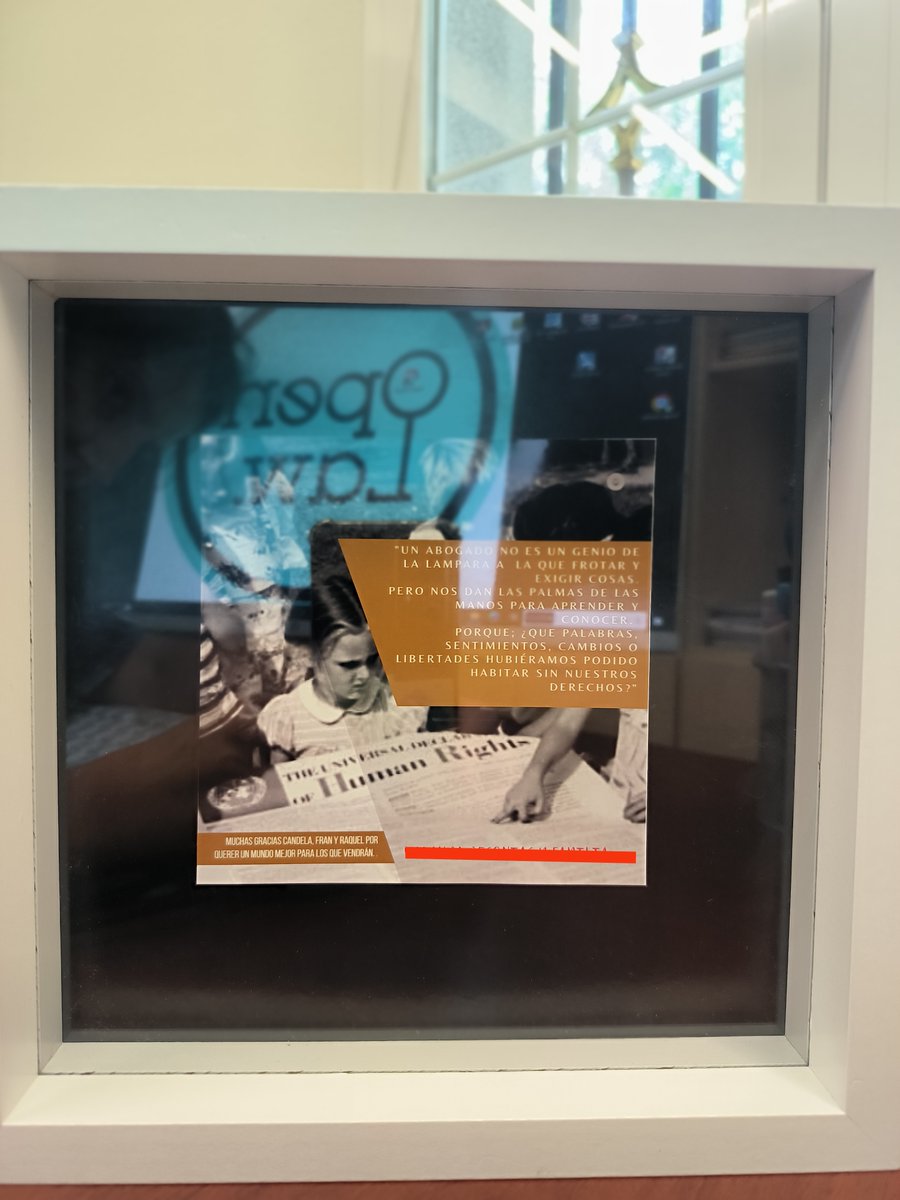 Un abogado no es un genio de la lámpara a la que frotar y exigir cosas pero nos dan las palmas de las manos para aprender y conocer"

Inspirar estas palabras en quien deposita su confianza en nosotras hace que la #abogacia siga siendo nuestra pasión
#equipazo  <a href="/Candelaria_Carr/">Candelaria Carrera</a>