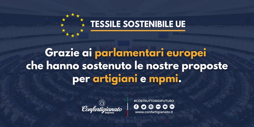 ♻️ In #Europa si lavora alla strategia sul #tessile sostenibile e #Confartigianato ottiene tutele per le imprese: valorizzazione delle piccole filiere e misure a supporto di #mpmi, servizi #manutenzione e riparazione e poli per #recupero dei #rifiuti tessili.
#NoiConfartigianato