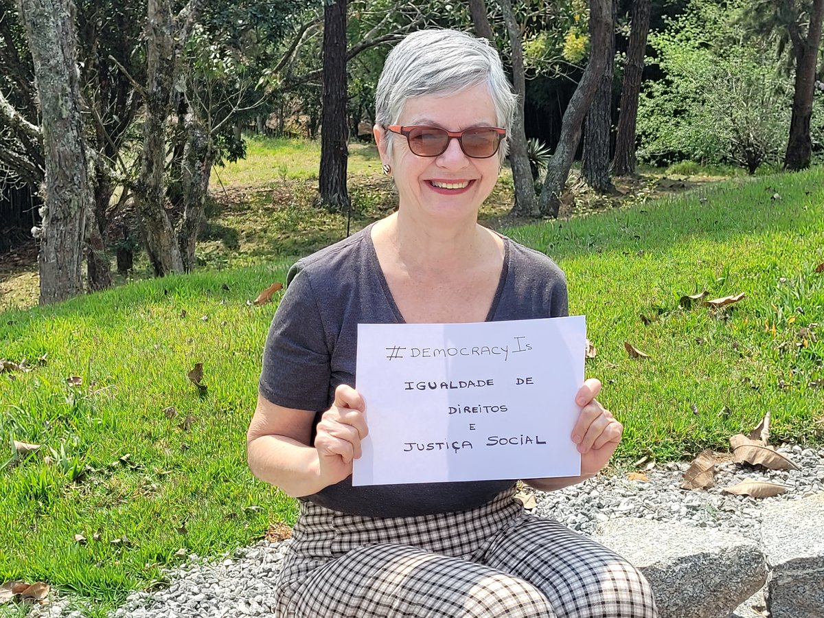 KetteringFdn's tweet image. Telma Gimenez, Brazil: #DemocracyIs equal rights and social justice. What is democracy to YOU? #KetteringFoundation