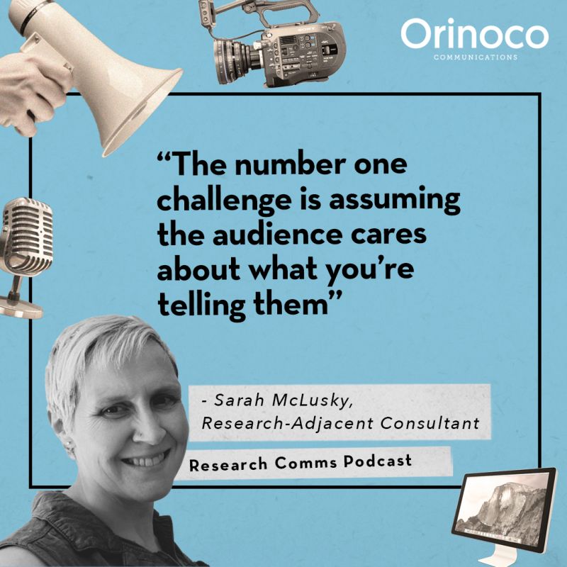 Sarah McLusky (@smclusky) on Twitter photo The tables have turned! Peter Barker from <a href="/OrinocoComms/">Orinoco Comms</a> invited me to be a guest on his excellent Research Communications #podcast to talk about #researchculture, being #researchadjacent, my podcast and my career. Have a listen here orinococomms.com/research-comms… or on your podcast app The tables have turned! Peter Barker from <a href="/OrinocoComms/">Orinoco Comms</a> invited me to be a guest on his excellent Research Communications #podcast to talk about #researchculture, being #researchadjacent, my podcast and my career. Have a listen here orinococomms.com/research-comms… or on your podcast app