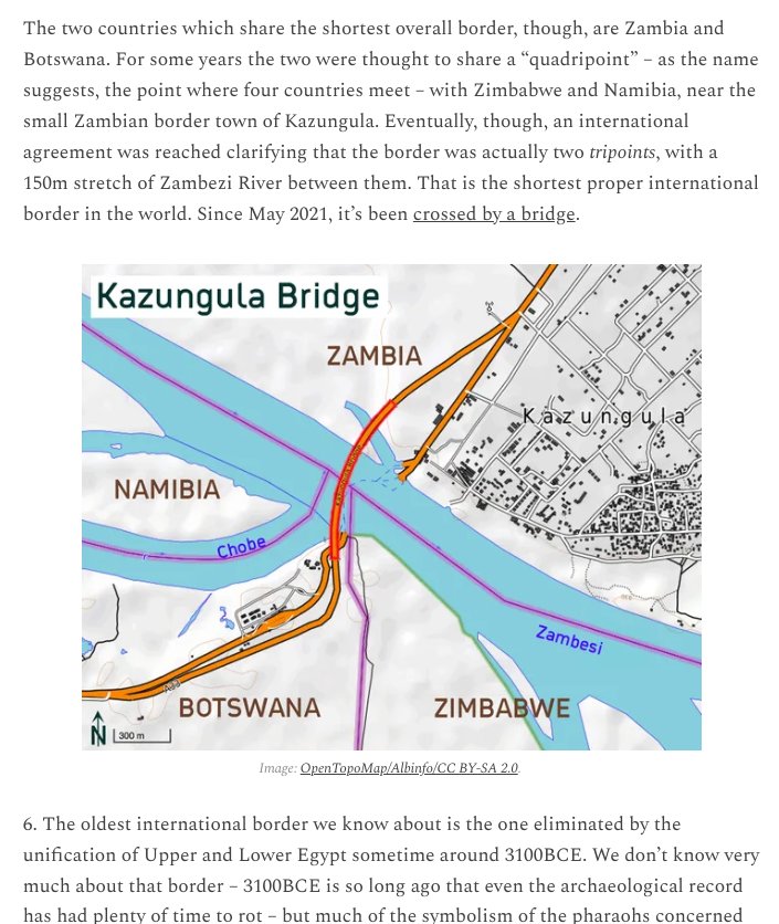 I have written about the longest/shortest/oldest/newest borders in the world, let's not pretend you don't want to read that, eh?
