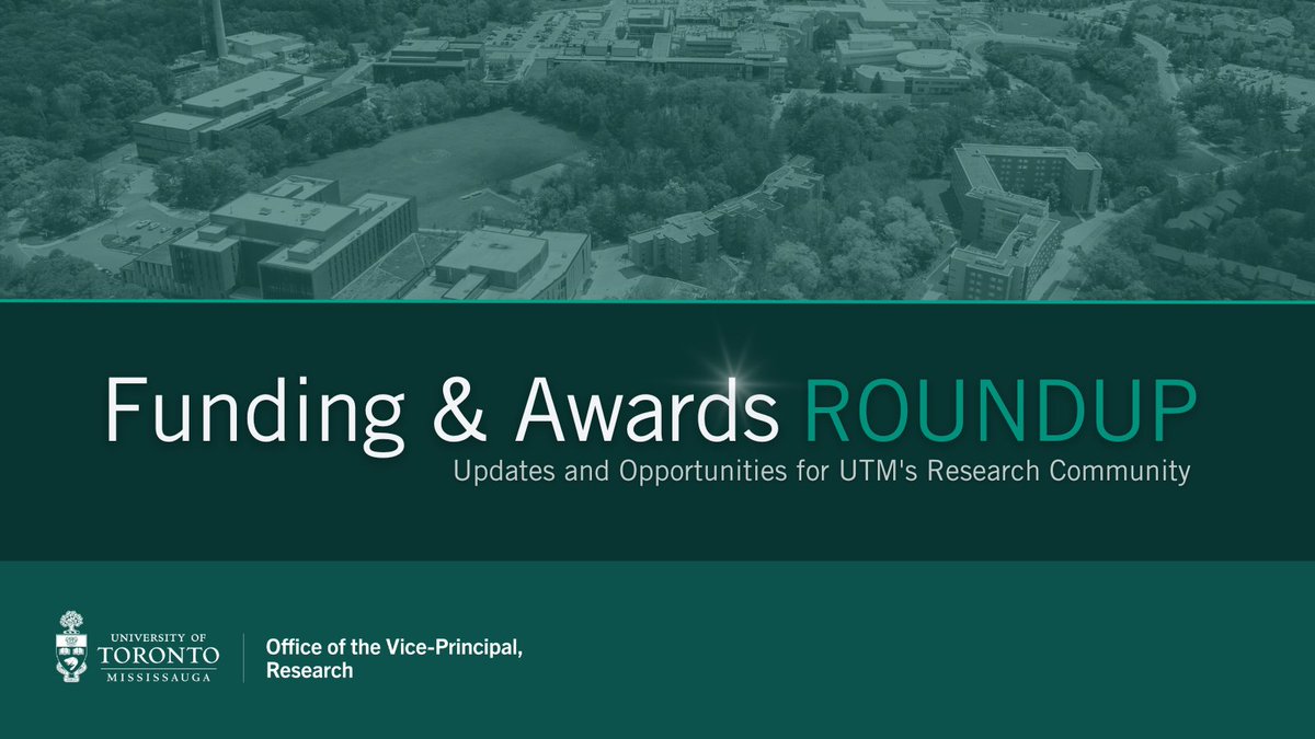 UTM Research & Innovation (@utm_research) on Twitter photo The Funding & Awards Roundup for June is hitting inboxes! Browse this month's list for current opportunities, deadlines, resources, and more. Find it at bit.ly/FAR-June.
👀 Not seeing the email? Contact Stefanie Bernaudo (stefanie.bernaudo@utoronto.ca) for assistance. The Funding & Awards Roundup for June is hitting inboxes! Browse this month's list for current opportunities, deadlines, resources, and more. Find it at bit.ly/FAR-June.
👀 Not seeing the email? Contact Stefanie Bernaudo (stefanie.bernaudo@utoronto.ca) for assistance.