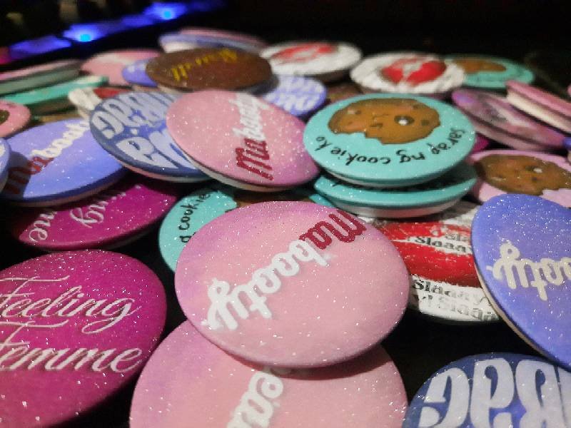 mkng_crafts's tweet photo. Made pins for the recital but I'm planning on selling them on POTA CON too. 

What do you think? 

Bisitahin niyo kami nila @antemalee &amp; @rhikova (Booth R.A.G.I.S. - Rhiza, AM, Gabb In Synergy)

 July 8-9 @PatronsOTArts ❤️
#POTARAGIS2023 https://t.co/ShL4ihdk9z