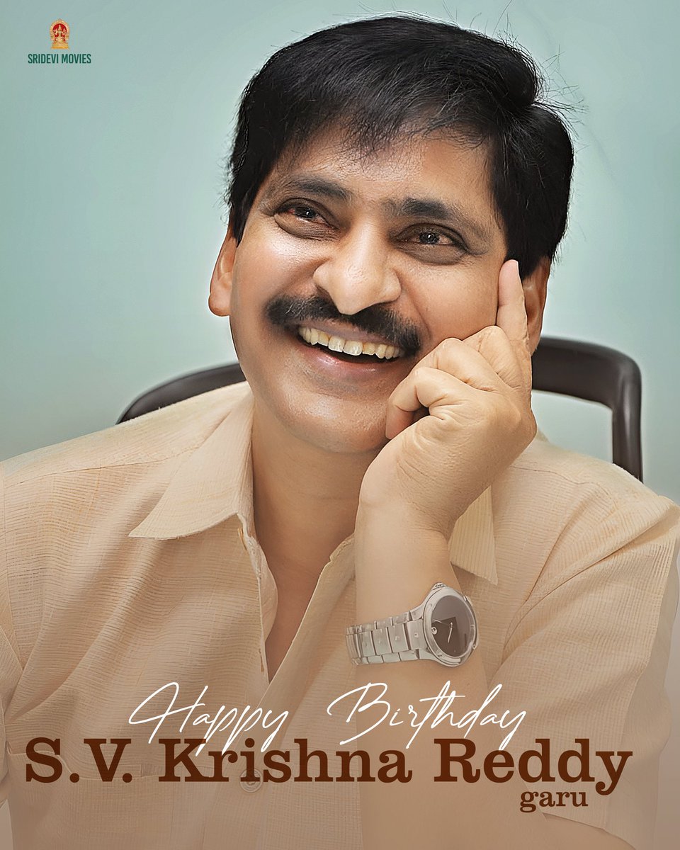 SrideviMovieOff's tweet image. Wishing the much loved Iconic director, screenwriter, composer, and actor #SVKrishnaReddy garu a happiest birthday 💐

Wish you immense love, happiness and success always 😇
#HBDSVKrishnaReddy
