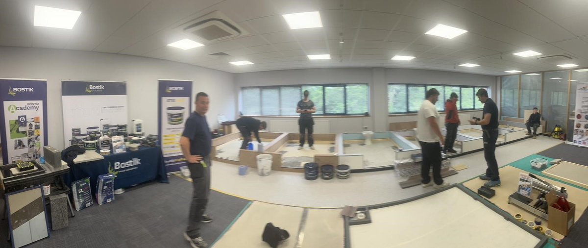 Over the last couple of days <a href="/CpAssessments/">CP Assessments -Construction division</a>   teamed up with <a href="/bostik/">Bostik</a> &amp; <a href="/TarkettGroup/">Tarkett Official</a> to deliver a 2-day complimentary course covering sub floor preparation &amp; LVT installations in Bridgend, South Wales. It was such a pleasure to get to grips with Bostik &amp; Tarkett's products.