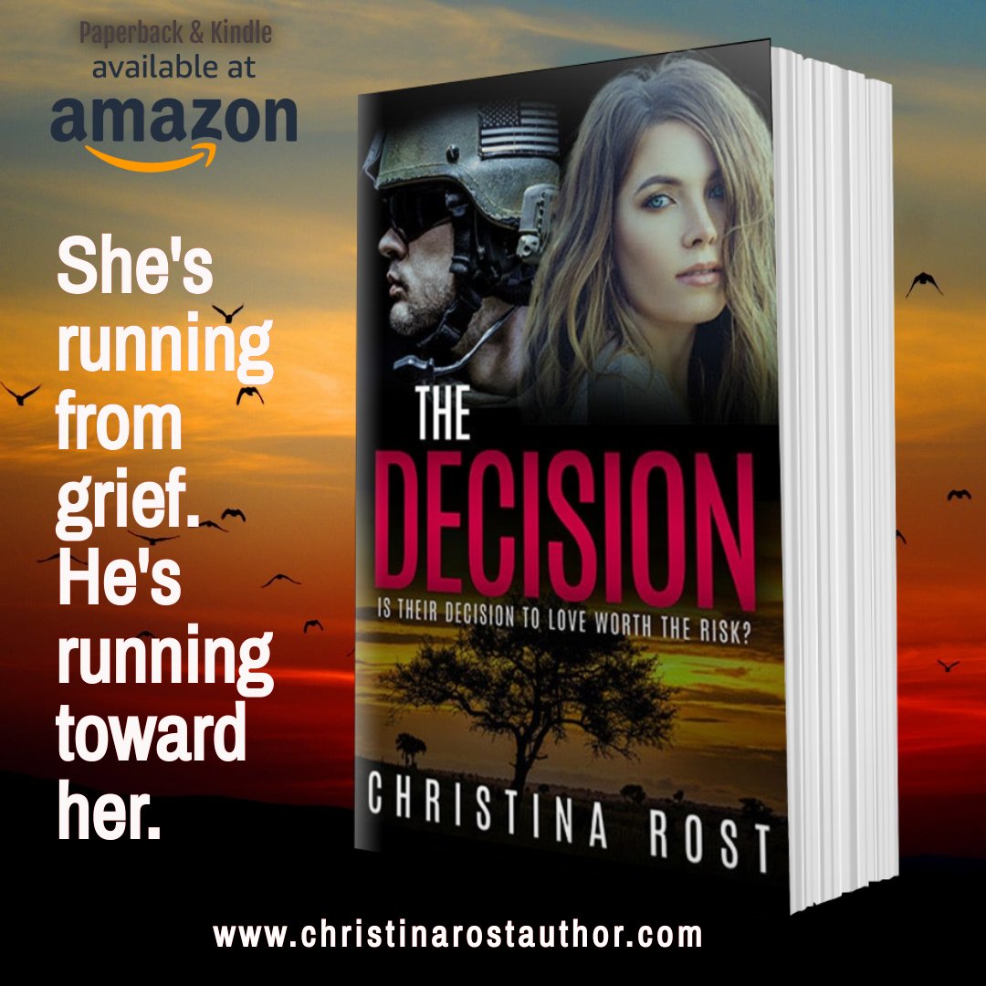 Check out Ava & Blake's story!
Available Now on Amazon!
amzn.to/3IPPwj0

#ad #cleanwholesomeromance #militaryromance #thedecision #christinarost #contemporayromance #inspirationalfiction @CR_Writer20