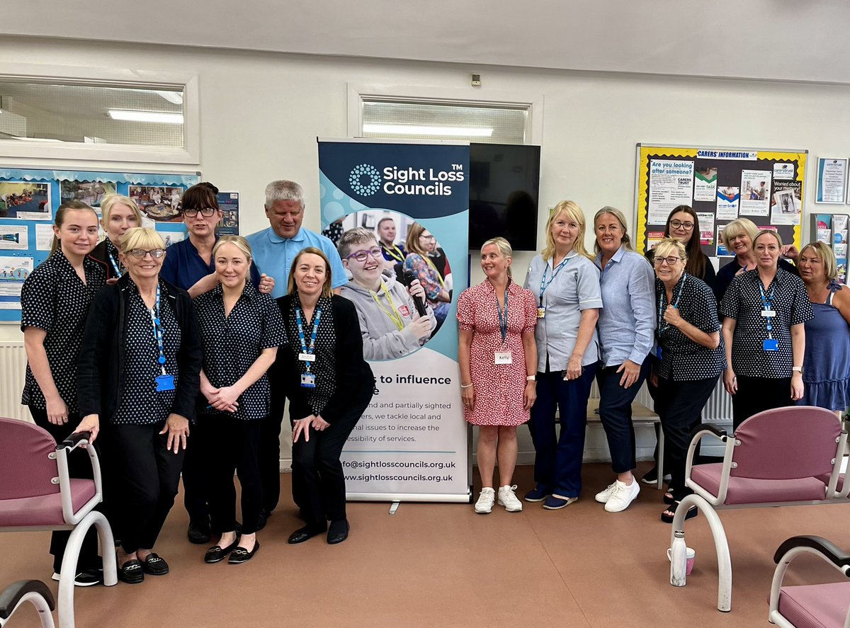barton_kell's tweet photo. Navigating a medical centre or GP practise can be pretty challenging when you’re #blind or #PartiallySighted 

Today Merseyside @SLCouncils have been at @WingateMedical in #Kirkby to deliver a vision awareness session to receptionists so they can support patients with sight loss https://t.co/sSCRrUENKR