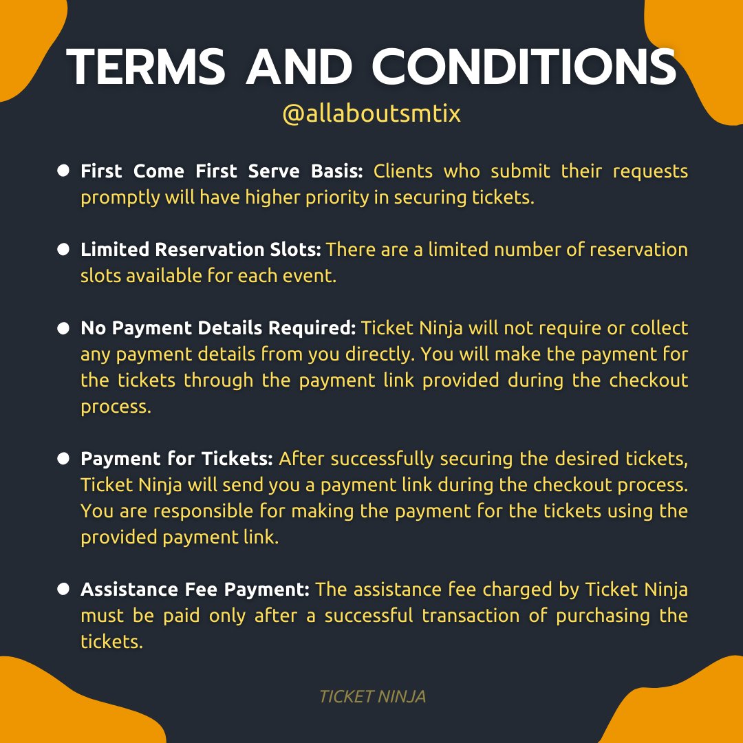Ticket Ninja ✧ || Ticket Assistance tweet media