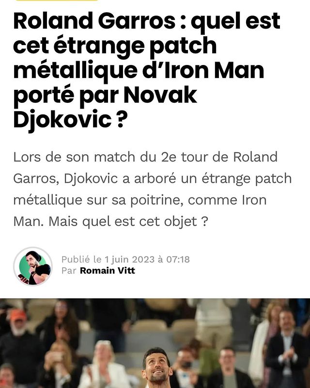 travel__Sports's tweet photo. Iron Man's secret is out 🙃 @DjokerNole
#TAOpatch 🤫 https://t.co/n9OSGqgBZ4
