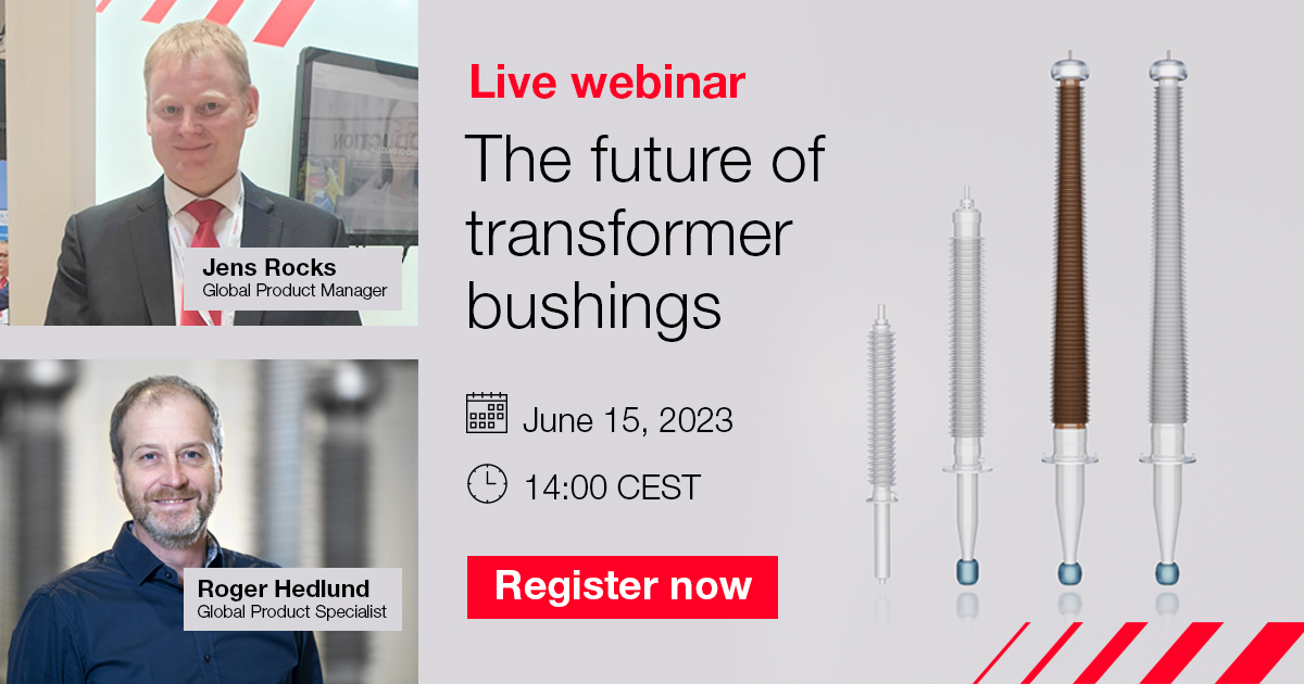 📣 Unveiling the 'Future of Transformer Bushings' in a live and interactive webinar with our global experts, Mr. Jens Rocks and Mr. Roger Hedlund. Unravel the remarkable potential of transformer bushings.
🗓️ Thurs, June 15 | 14:00 CEST
💻 Register now: hitachienergy.social/Ace