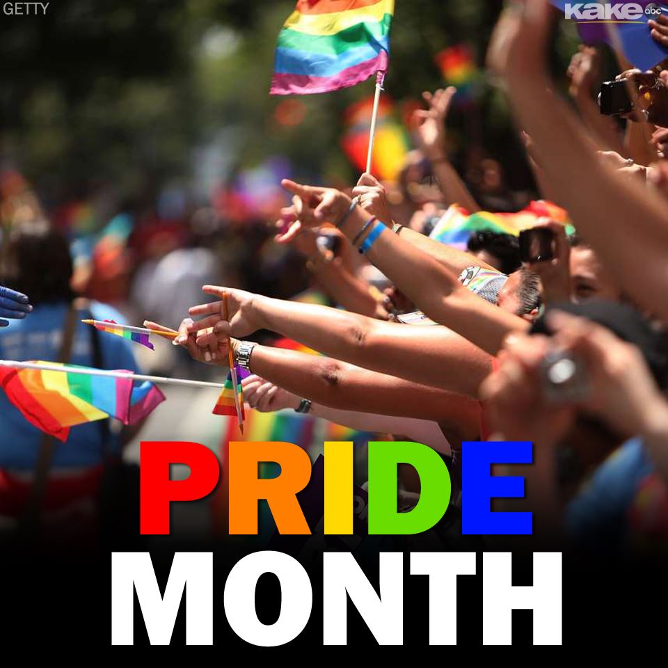 KAKEnews's tweet photo. Happy Pride Month! ❤️🧡💛💚💙💜 Today kicks off Pride Month around the globe. https://t.co/u2LHnlO0h3 #KAKEnews https://t.co/OWn1PgY5qJ
