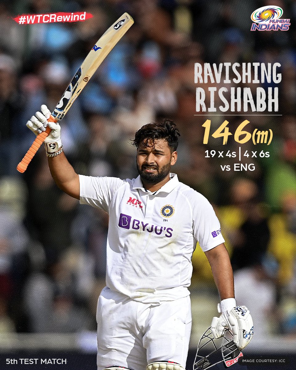 Decimated bowlers for fun and being his true best, Rishabh Pant's innings at Birmingham was of the highest caliber 🔝

#OneFamily #Teamndia #WTC23