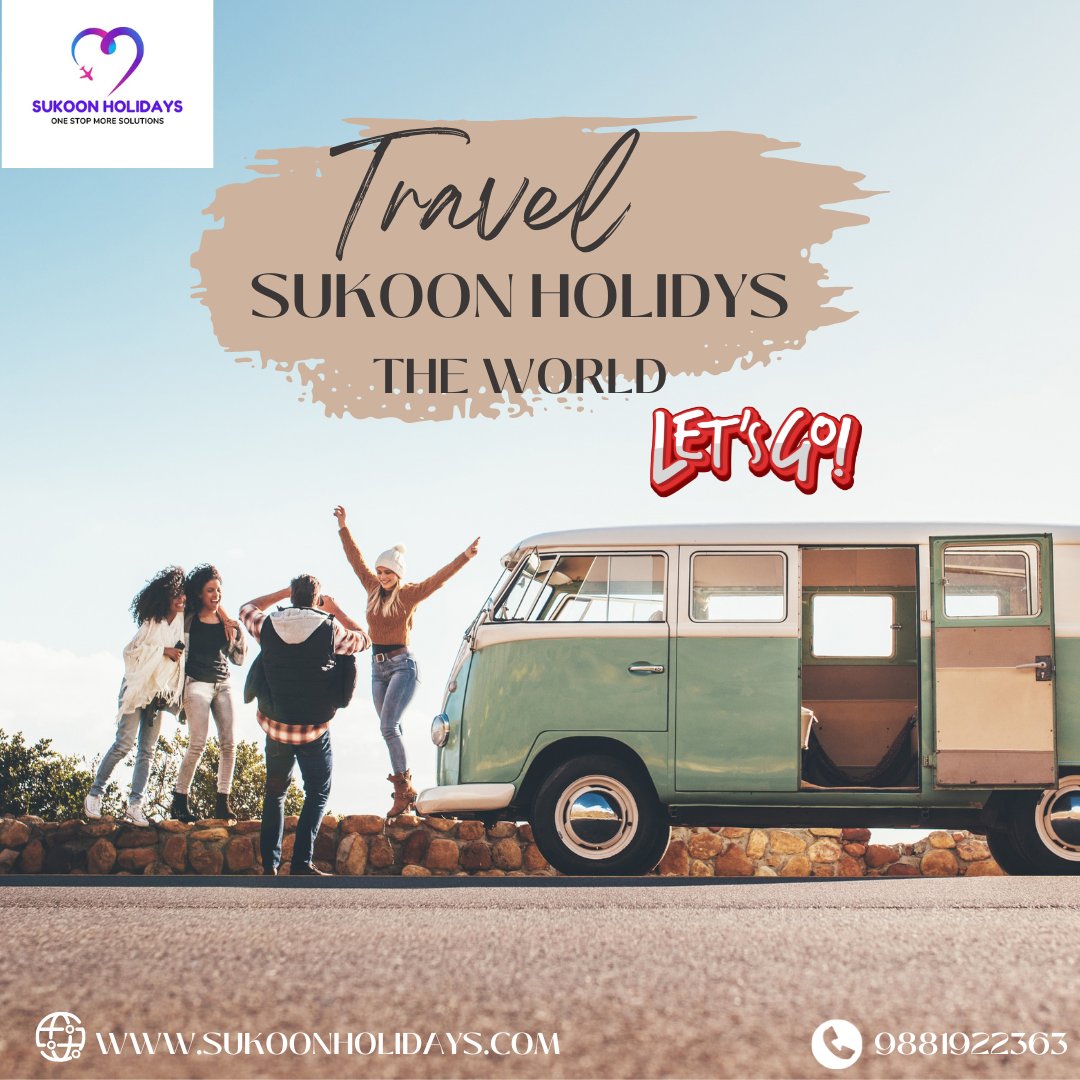 Sukoon holidays
Travel The world 
Book Your Holiday Package and Get 20%.
Let's Go!
#nagpurpeople #nagpurnews #holidaypackages #WorldTour2023  #travel #worldwide #mountains #travelworld @makemytrip @YatraOfficial @goibibo @NAGPUR_tweets @LokmatTimes_ngp