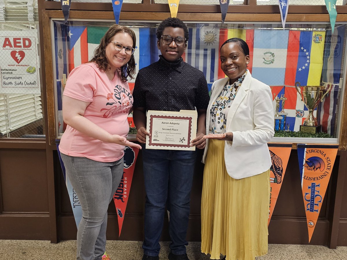 Xiomara Sánchez (@ms_xsanchez) on Twitter photo Our students' achievements don't stop to surprise us! Congratulations to Aaron for getting 2nd place in the category of Energy Sustainable Material and Design from the 75th Anual Prince George's Area Science Fair. So proud of you! <a href="/KetteringMiddle/">Kettering Middle School</a> <a href="/PGCPSImmersion/">PGCPSImmersion</a> <a href="/PRINCIPAL_KMS/">Lakeishia Strother</a> Our students' achievements don't stop to surprise us! Congratulations to Aaron for getting 2nd place in the category of Energy Sustainable Material and Design from the 75th Anual Prince George's Area Science Fair. So proud of you! <a href="/KetteringMiddle/">Kettering Middle School</a> <a href="/PGCPSImmersion/">PGCPSImmersion</a> <a href="/PRINCIPAL_KMS/">Lakeishia Strother</a>