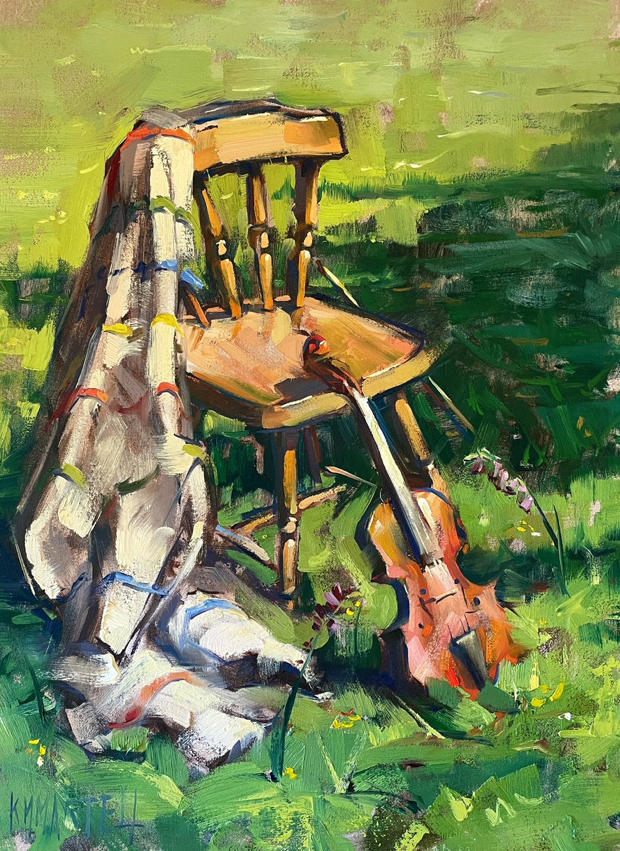 “Samhradh Samhradh” - 30x40cm - oil on canvas
.
Meaning “Summer Summer” in Irish :) and also the name of my favourite Gloaming song 🎵
.
#pleinair #stilllife #artlife