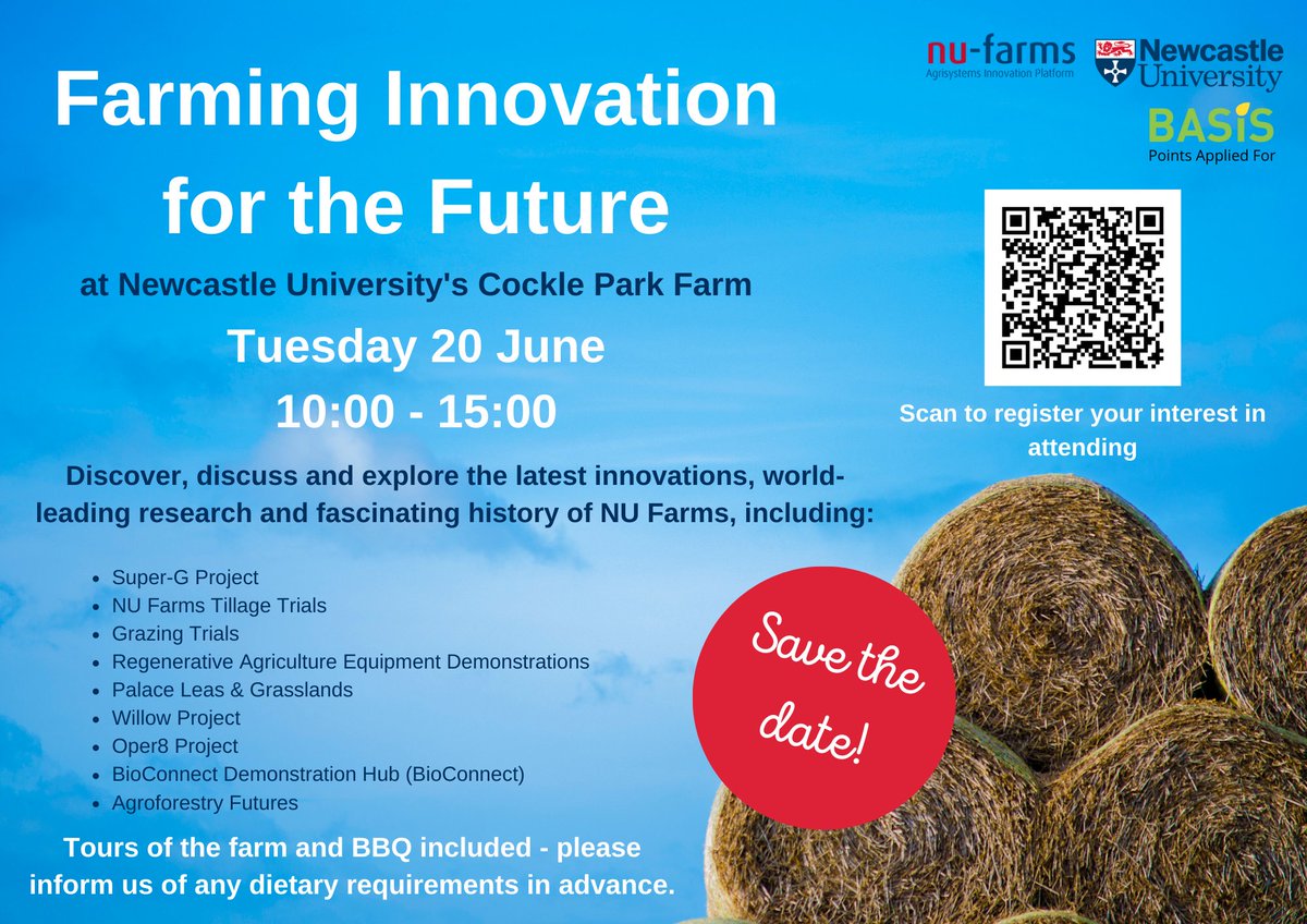EllieDearlove (@e_dearlove) on Twitter photo <a href="/OPER8_EU/">OPER8</a> will be showing some alternative weed control equipment at the Farming Innovation for the Future event at <a href="/UniofNewcastle/">Newcastle University</a> <a href="/NUFarms/">NU Farms</a>
📍Cockle Park farm
🗓️ 20th June 10-15:00
Lots of research and innovations to see on farm. Register now!
<a href="/BASISRegLtd/">BASIS Reg Ltd</a> <a href="/ADASGroup/">ADAS</a> <a href="/OPER8_EU/">OPER8</a> will be showing some alternative weed control equipment at the Farming Innovation for the Future event at <a href="/UniofNewcastle/">Newcastle University</a> <a href="/NUFarms/">NU Farms</a>
📍Cockle Park farm
🗓️ 20th June 10-15:00
Lots of research and innovations to see on farm. Register now!
<a href="/BASISRegLtd/">BASIS Reg Ltd</a> <a href="/ADASGroup/">ADAS</a>