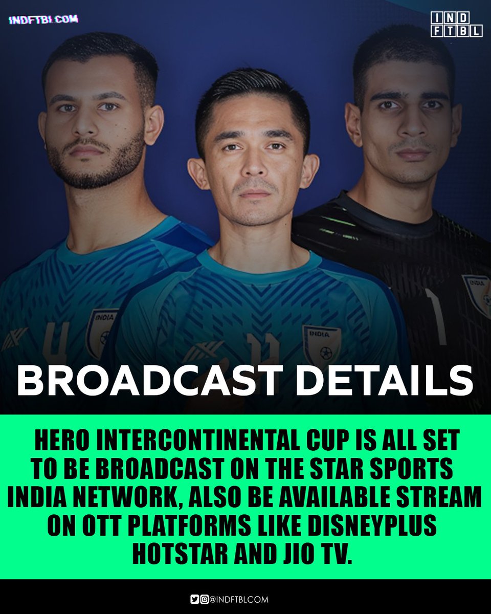 📺𝘽𝙧𝙤𝙖𝙙𝙘𝙖𝙨𝙩𝙞𝙣𝙜 𝙍𝙞𝙜𝙝𝙩𝙨!
🙏FOLLOW AND SUPPORT🙏
@indftblcom
#INDFTBL

#backtheblues #sunilchhetri #indianfootball #indianfootballteam #keralablasters #kbfc  #manjappada #yennumyellow #fcgoa #mumbaicityfc #chennaiyinfc #bengalurufc #MohunBagan #JoyEastBengal