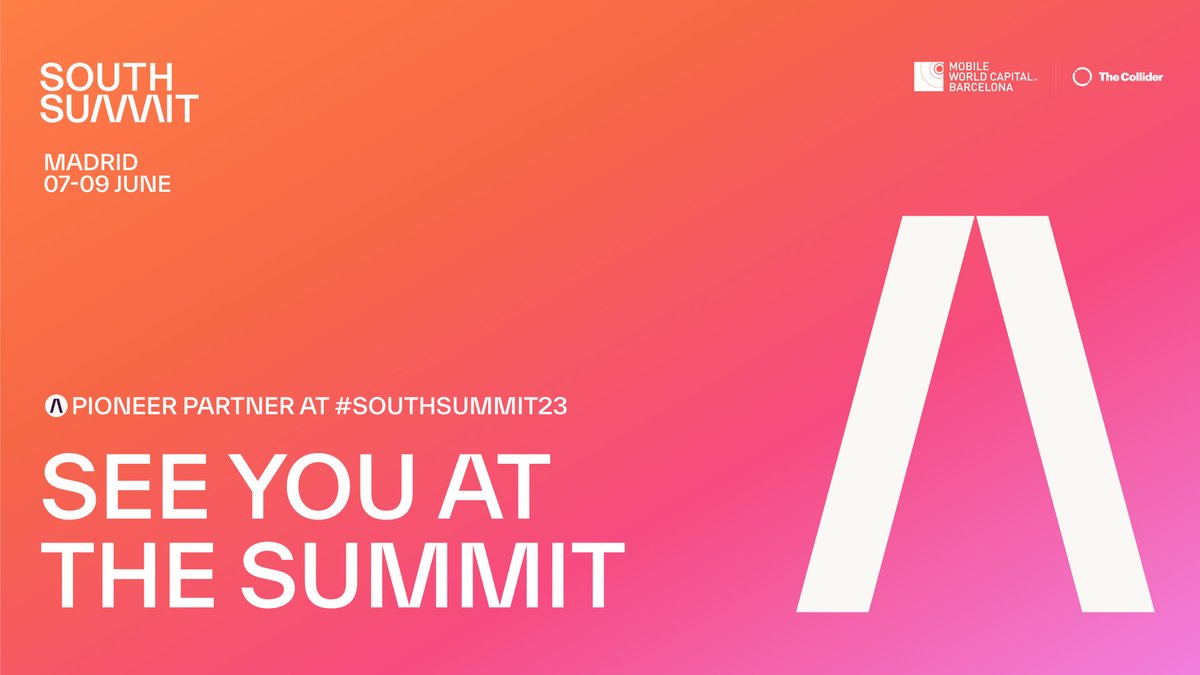 South Summit (@south_summit) on Twitter photo <a href="/TheCollider_MWC/">The Collider</a>, the innovation program of
<a href="/MWCapital/">Mobile World Capital Barcelona</a> Barcelona, will participate in the SouthSummit23 to present their projects in #DeepTech to help cutting-edge scientific projects to reach the market ๐ thecollider.tech <a href="/TheCollider_MWC/">The Collider</a>, the innovation program of
<a href="/MWCapital/">Mobile World Capital Barcelona</a> Barcelona, will participate in the SouthSummit23 to present their projects in #DeepTech to help cutting-edge scientific projects to reach the market ๐ thecollider.tech