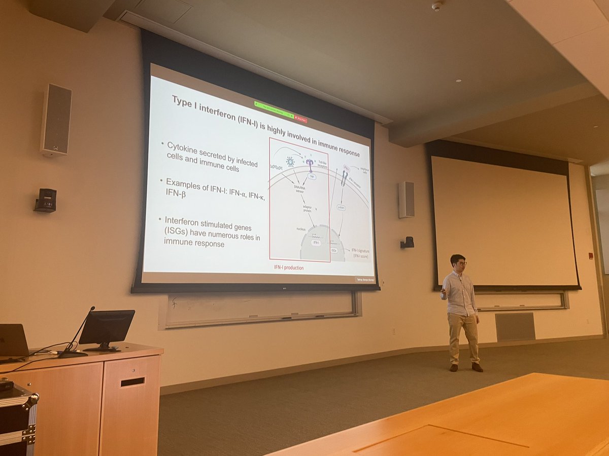 Proud of Sicong (George) Shan for successfully defending his honors #thesis on #VISTA targeting to modulate #interferon production of #keratinocytes. First @dartmouth undergrad thesis of the lab! George is headed off to @WUSTLImmuno for his PhD studies!