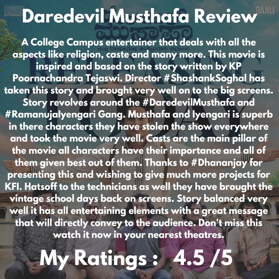 cine_samachara's tweet photo. #DaredevilMusthafa
#Ddm_Releasing_On_May19
#DDM19May #Ddm_Fanbadges
#DDMthefilm #ddmbuzz #fanfundedfilm #ddmkannadafilm #PRKAudio #Poornachandratejaswi https://t.co/im33X8tkJY