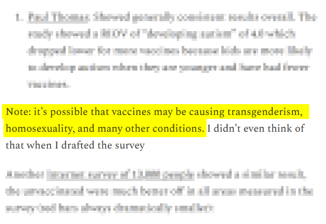 schwurbelwatch's tweet image. Der radikale #Impfgegner #SteveKirsch (glaubt Impfungen machen unfruchtbar, uvm..) glaubt mittlerweile Impfungen könnten neben Autismus (tun sie nicht!) auch Homosexualität auslösen.

Wer den Typen ernst nimmt, kämmt sich morgens mit dem Hammer.

Archived:
web.archive.org/web/2023060112…