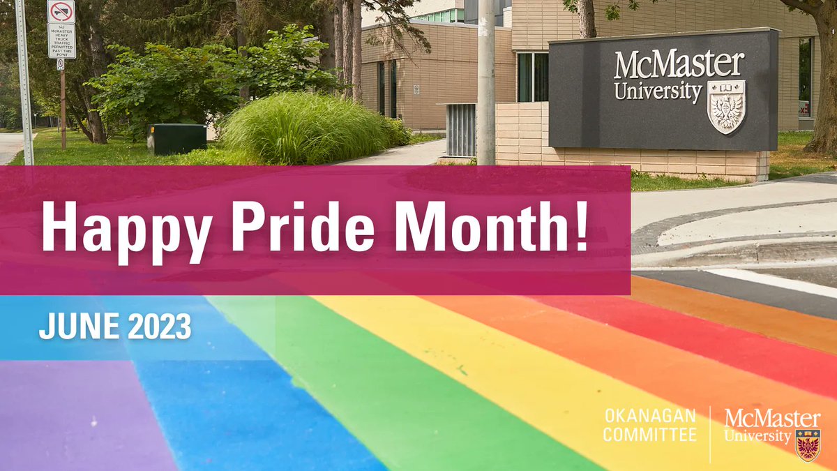 🏳️‍🌈 Happy #Pride Month!

Each June, we celebrate the strength, resilience, leadership, and diversity of the 2SLGBTQIA+ community, and recognise the tireless activism and contributions of 2SLGBTQIA+ people throughout history. 

#McMasterU #OkanaganCharter