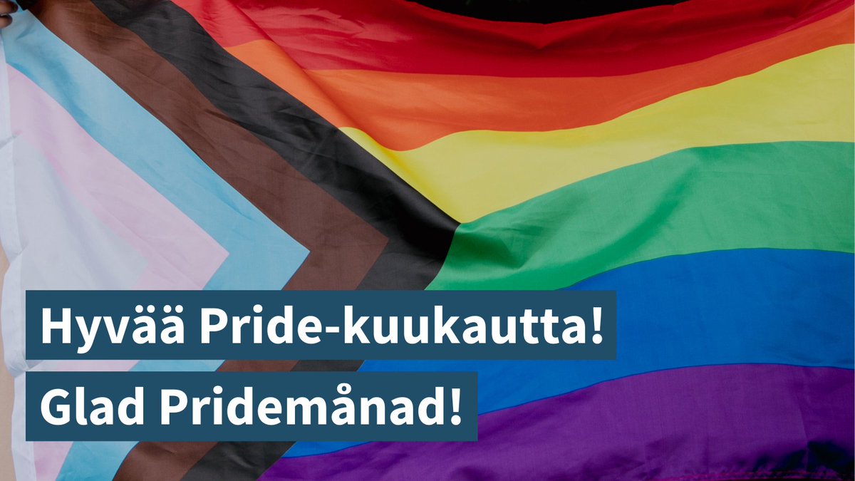 Toivotamme hyvää alkanutta Pride-kuukautta! Syrjintä seksuaalisen suuntautumisen perusteella kielletään yhdenvertaisuuslaissa. Meihin voi olla yhteydessä, jos on kokenut tai epäilee kokeneensa syrjintää: syrjinta.fi/asiakaspalvelu #Pride2023
