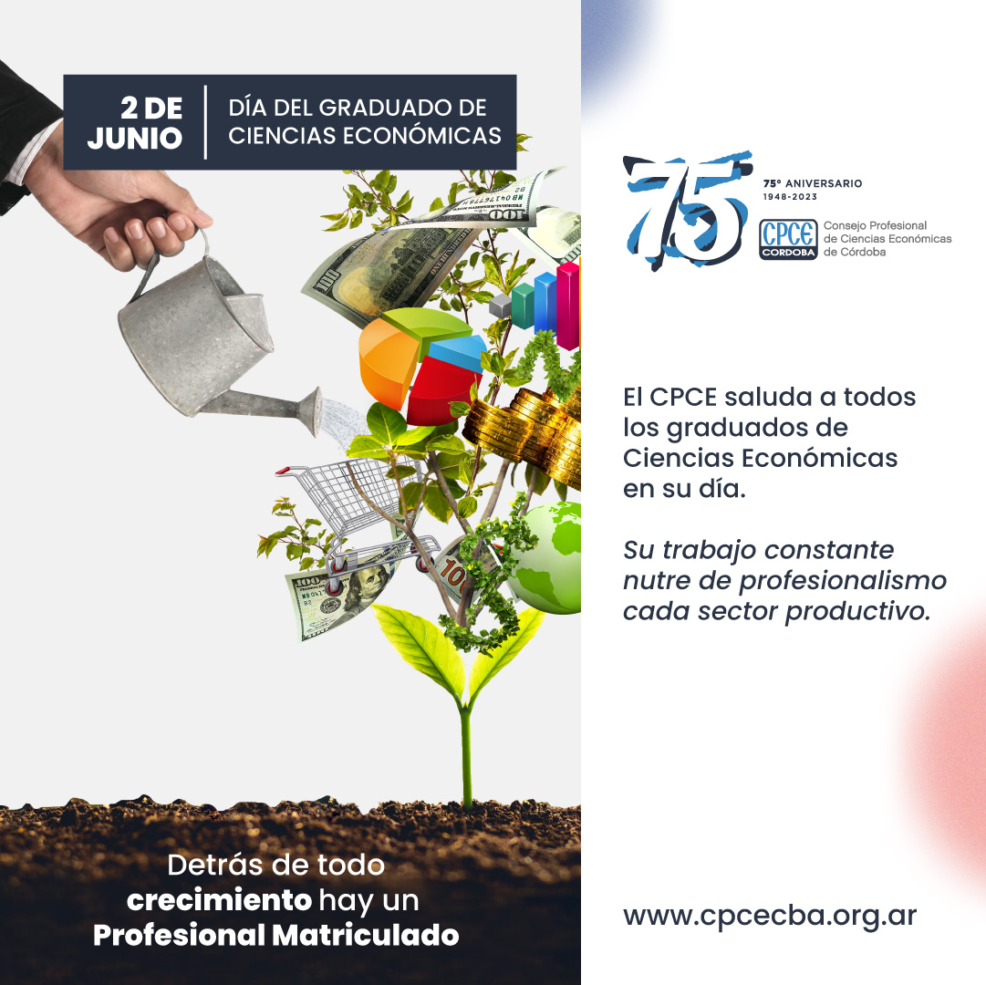Hoy 2 de junio saludamos a todos los Graduados de Ciencias Económicas en su día 🥳
Su dedicación, compromiso y trabajo constante agrega un incalculable valor a cada sector productivo. #FelicitacionesGraduados

🎉 ¡Feliz día! 🎉