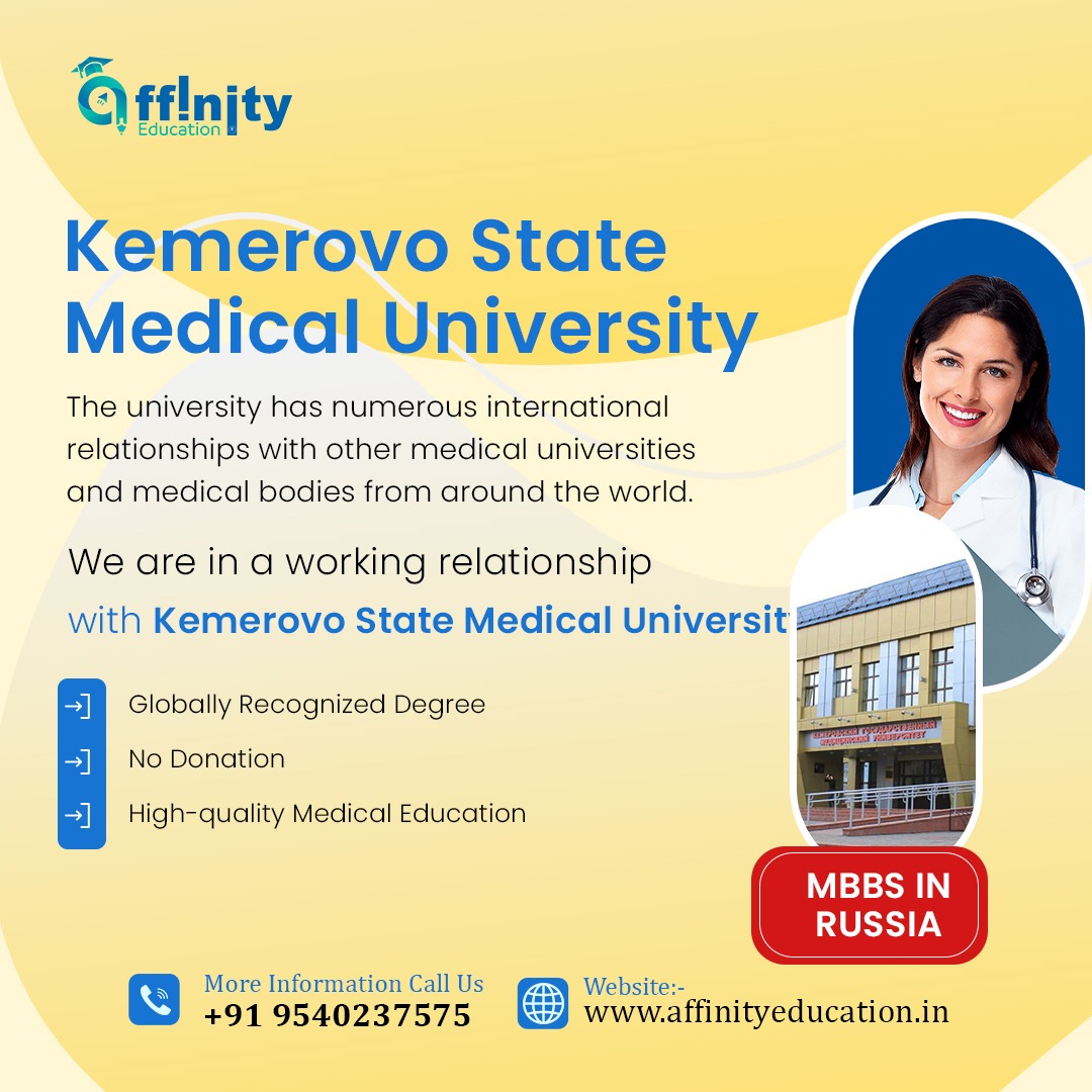 ✅ Numerous international relationships.
✅ Globally recognized degree 🌟
✅ No donation required ✅💰 
✅ High-quality medical education 📚
#KemerovoStateUniversity #MedicalEducation #StudyAbroad #InternationalStudents #GloballyRecognizedDegree #NoDonation #HighQualityEducation