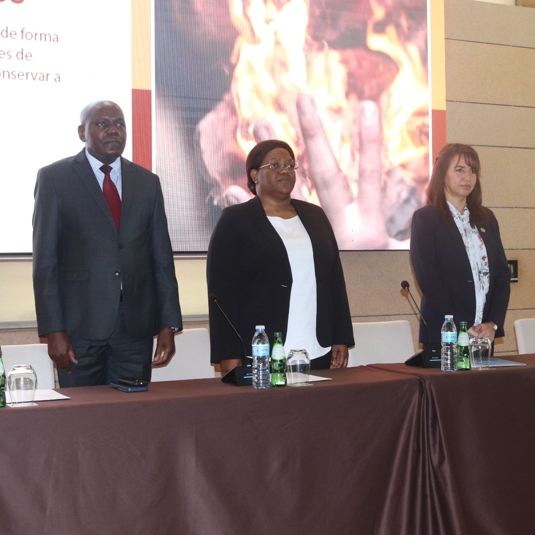 FAOAngola's tweet photo. A Secretária Estado Acção Climática e Desenvolvimento Sustentável #MINAMB Paula Francisco considera que o projecto Gestão Sustentável de Fogos vai promover a gestão tradicional de fogos como uma forma de reduzir emissões e criar créditos de carbono  em benefício  das comunidades. https://t.co/4NJcGqcCim