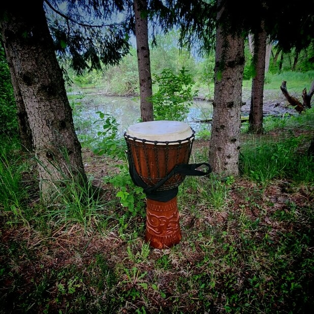She is my first ever drum. She is what began my wild and crazy journey. I am so blessed to be still recording with <a href="/DragonDrummers/">DragonRitualDrummers</a>