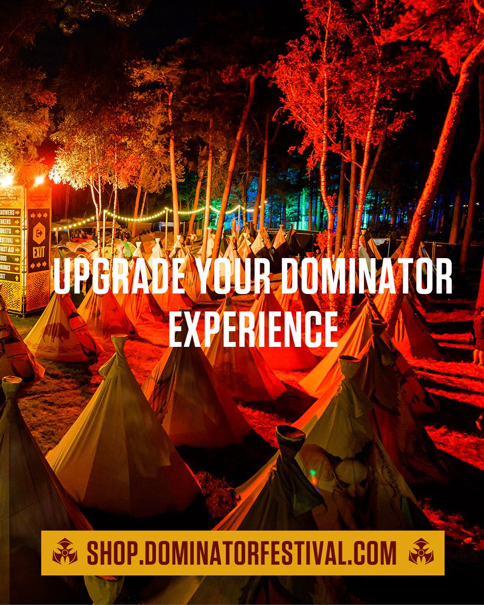 Did you know you can now upgrade your Dominator experience with these add-ons in the ticketshop?

🤩 Upgrade your Saturday ticket to a camping ticket for only 44 euros!
🍗 Book a 6-person BBQ package!
🍻 Claim an ice cold tray of 24 Heineken beers!

🎟 shop.dominatorfestival.com