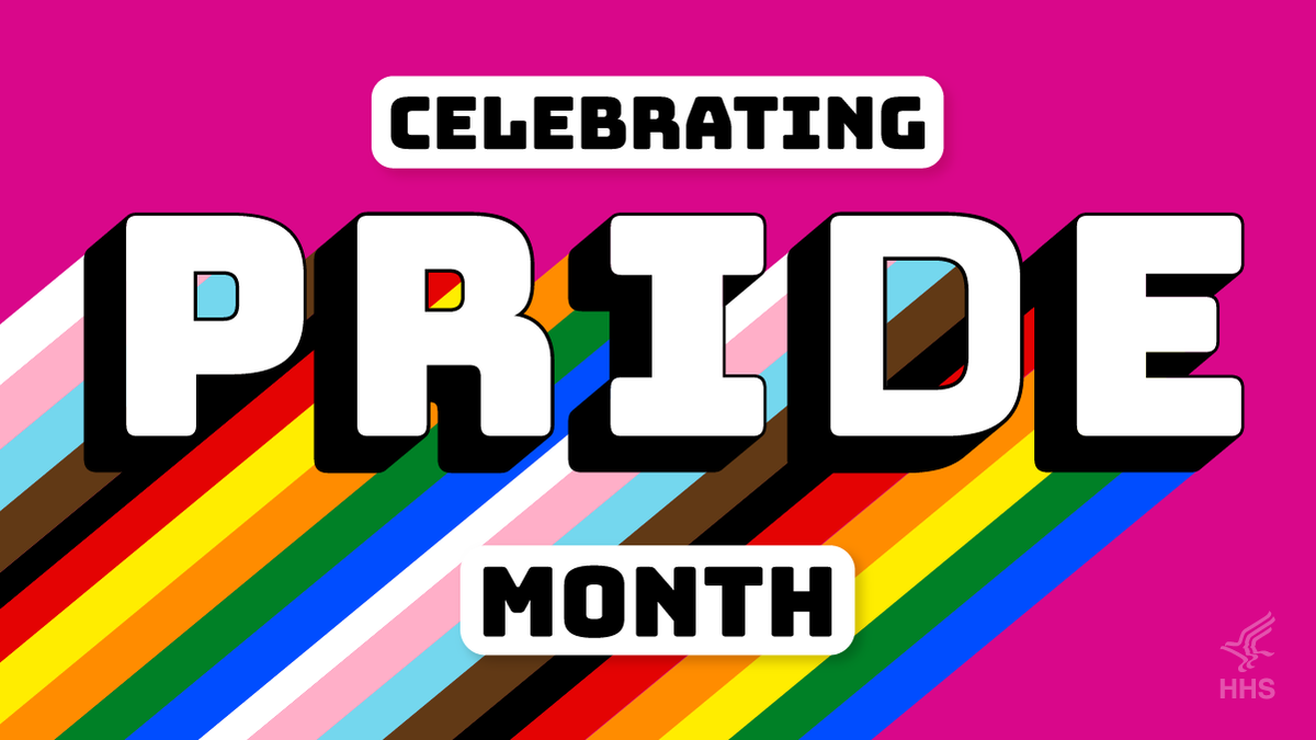 HHSGov's tweet image. This month, we celebrate the courage and resilience of the LGBTQI+ community, and stand beside them in the fight against violence, hatred, and bigotry. Today and every day, HHS remains deeply committed to protecting the rights of LGBTQI+ Americans. #PrideMonth 🏳‍🌈