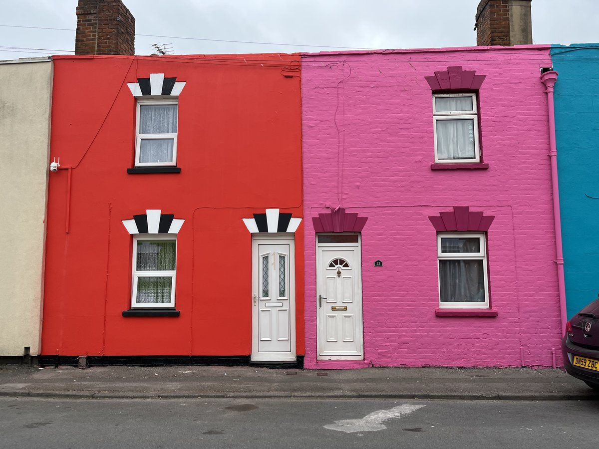 VisitGloucester's tweet photo. The new colourful Hopewell Street is officially open! 🌈

Local artist Tash Frootko  (@FrootkoTash) and her team, have spent the last month transforming Hopewell Street with bright vivid colours, murals, and art installations! 🎨

Check it out! https://t.co/0i8W6k9TOV