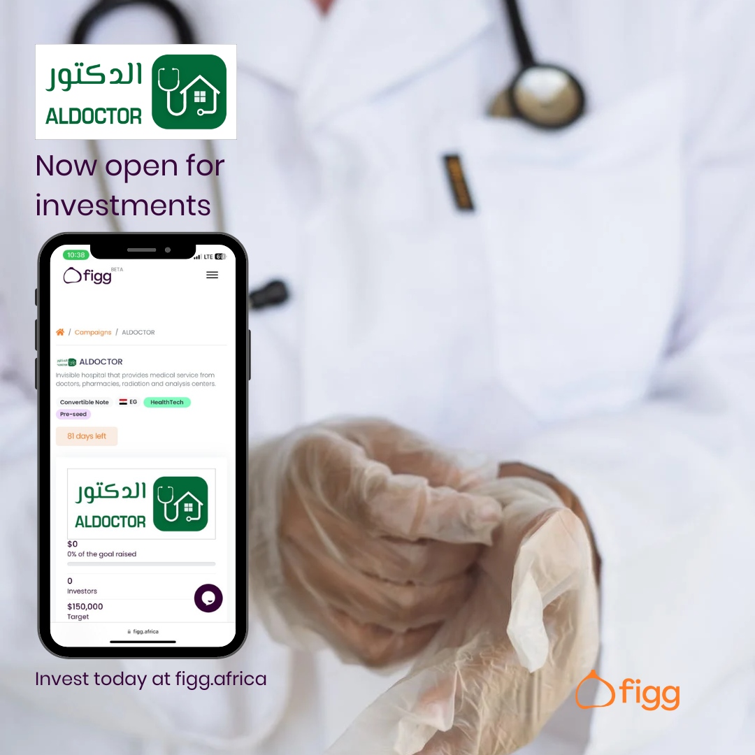 Now Raising:

AlDoctor is a platform that facilitates the delivery of medical services to a patient's doorsteps via a network of medical practitioners

Click on the link below to back their mission today!

figg.africa/campaigns/aldo…

#Figgafrica #startup #investment #healthtech