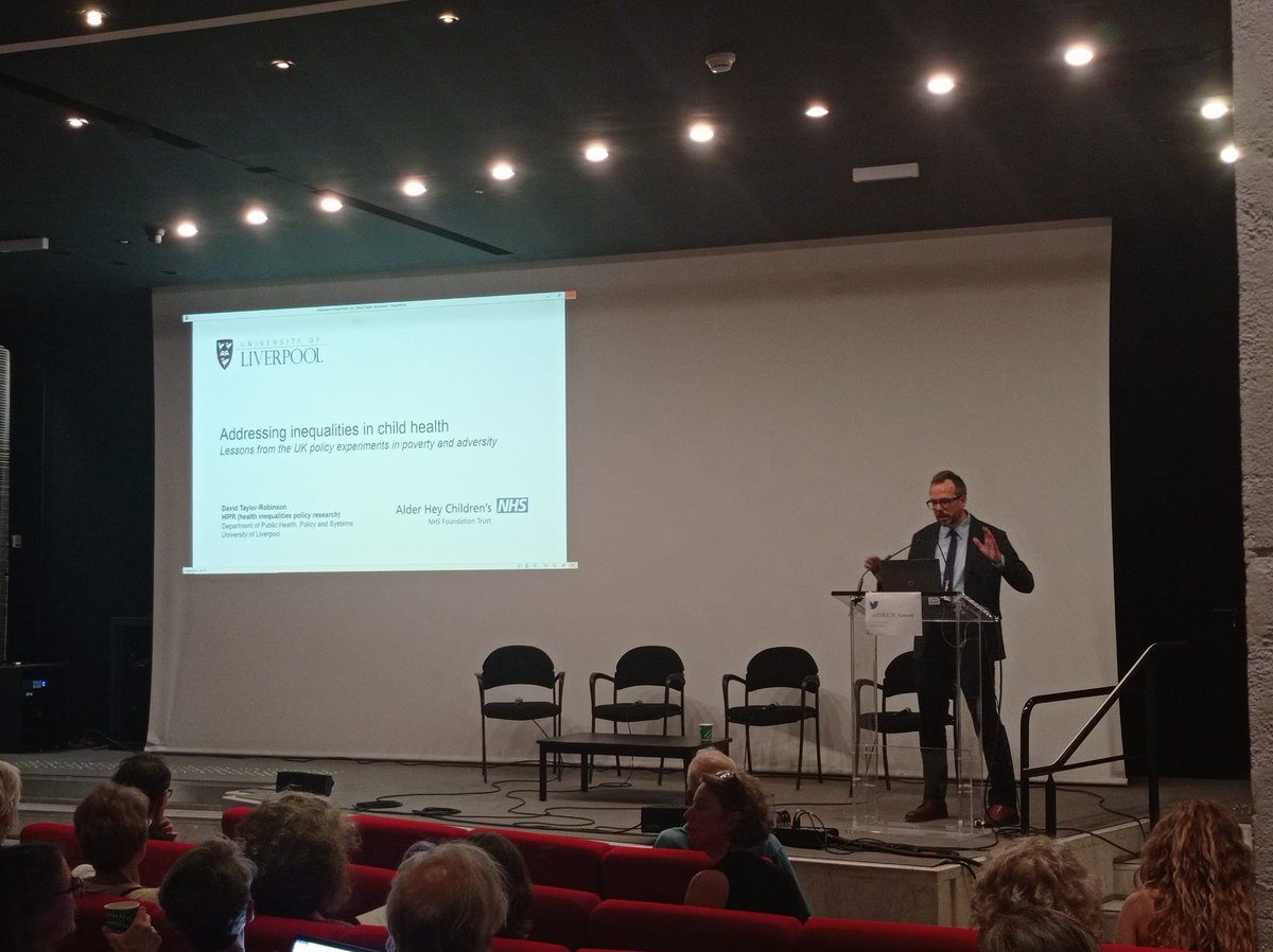 After this little sun tan break 😎 , we are now back with the presentation of David Taylor-Robinson from Liverpool University: "addressing inequalities in child health: lessons from the UK policy experiments in poverty and adversity"
#INRICH2023