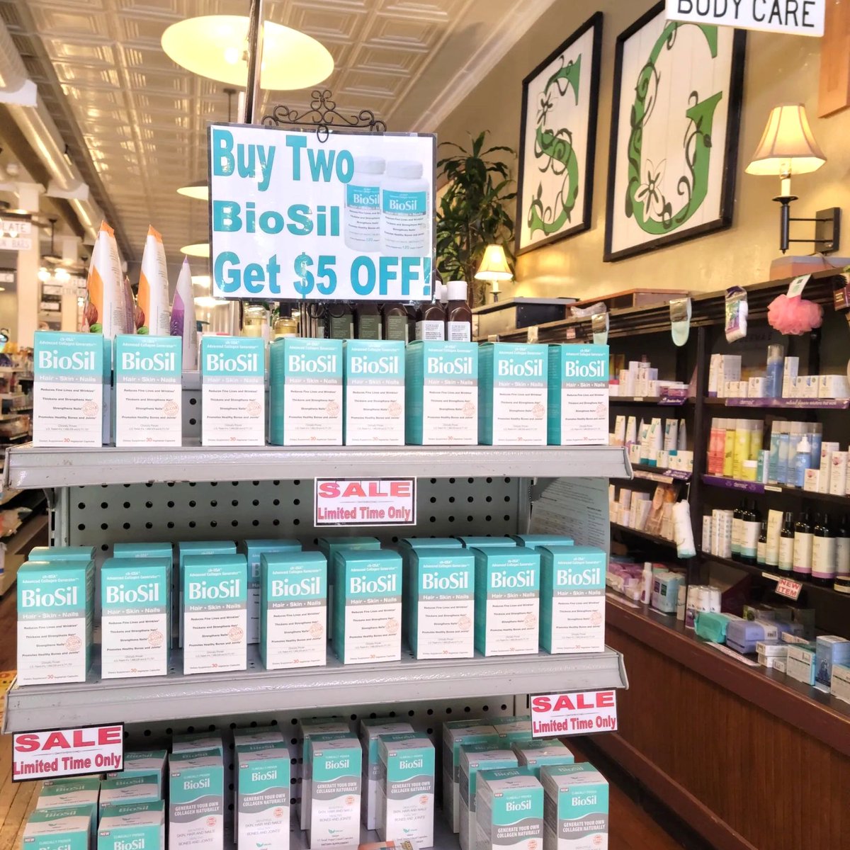 Try our #1 selling collagen generator, BioSil and experience clinically proven results. Hair, skin, nails and joint support. Buy (2) bottles and get $5 off your purchase. For a limited time only while supplies last. 😲