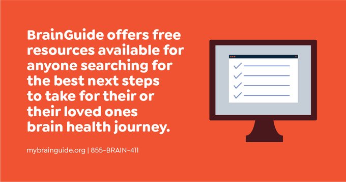 UsAgainstAlz's tweet photo. Are you prioritizing your #BrainHealth? #MyBrainGuide offers tools and resources to help no matter where you are on your journey. Check it out today: https://t.co/M401YPww19 https://t.co/yLBDx5Qg3G