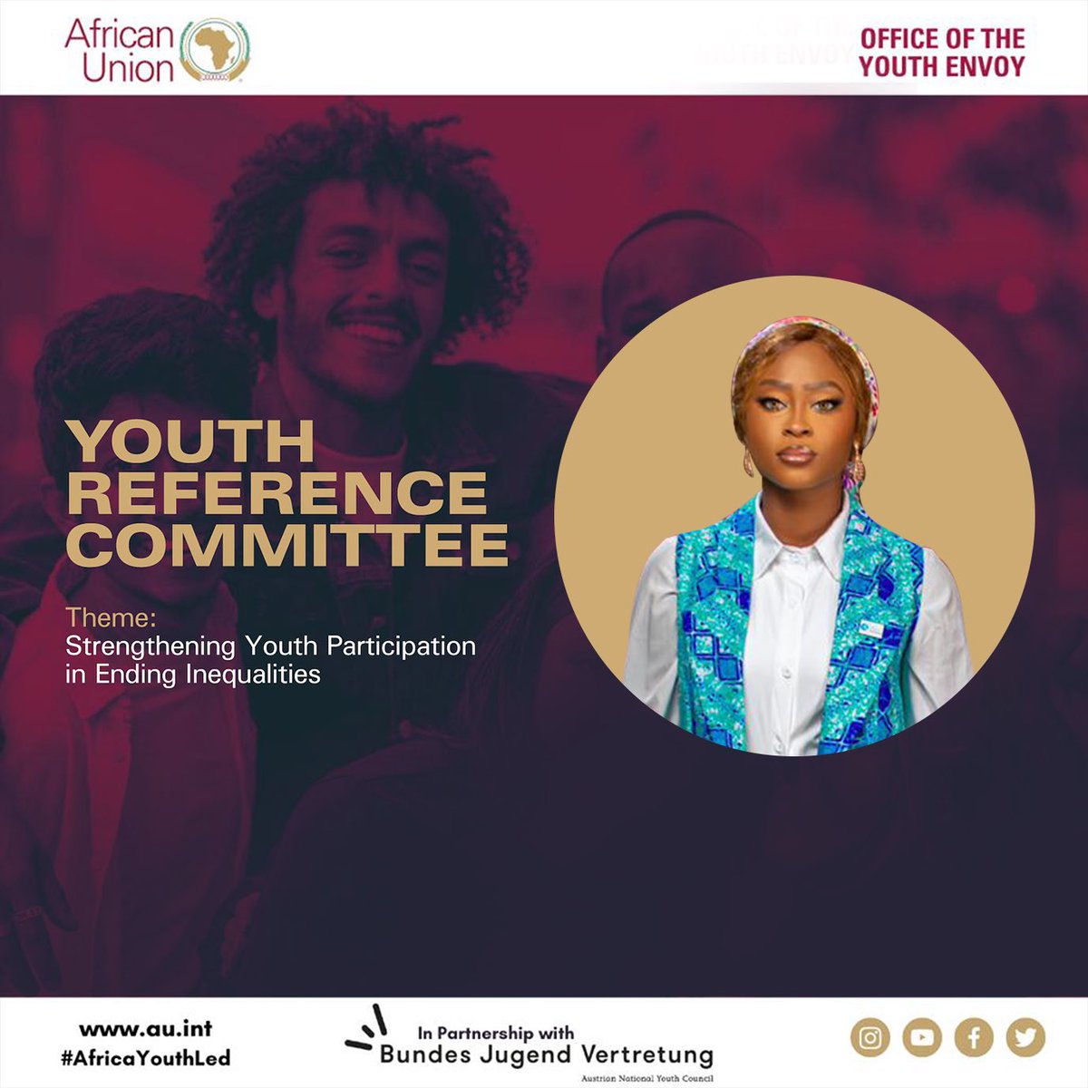 I am excited to announce that I have been selected to join the Youth Reference Committee! I look forward to engaging with young people on Youth Civic Engagement and Advocacy and @AU_YouthEnvoy.

#AfricaYouthLed #AUYRC2023 #SDGs4Agenda2063 #Partnerships4Change