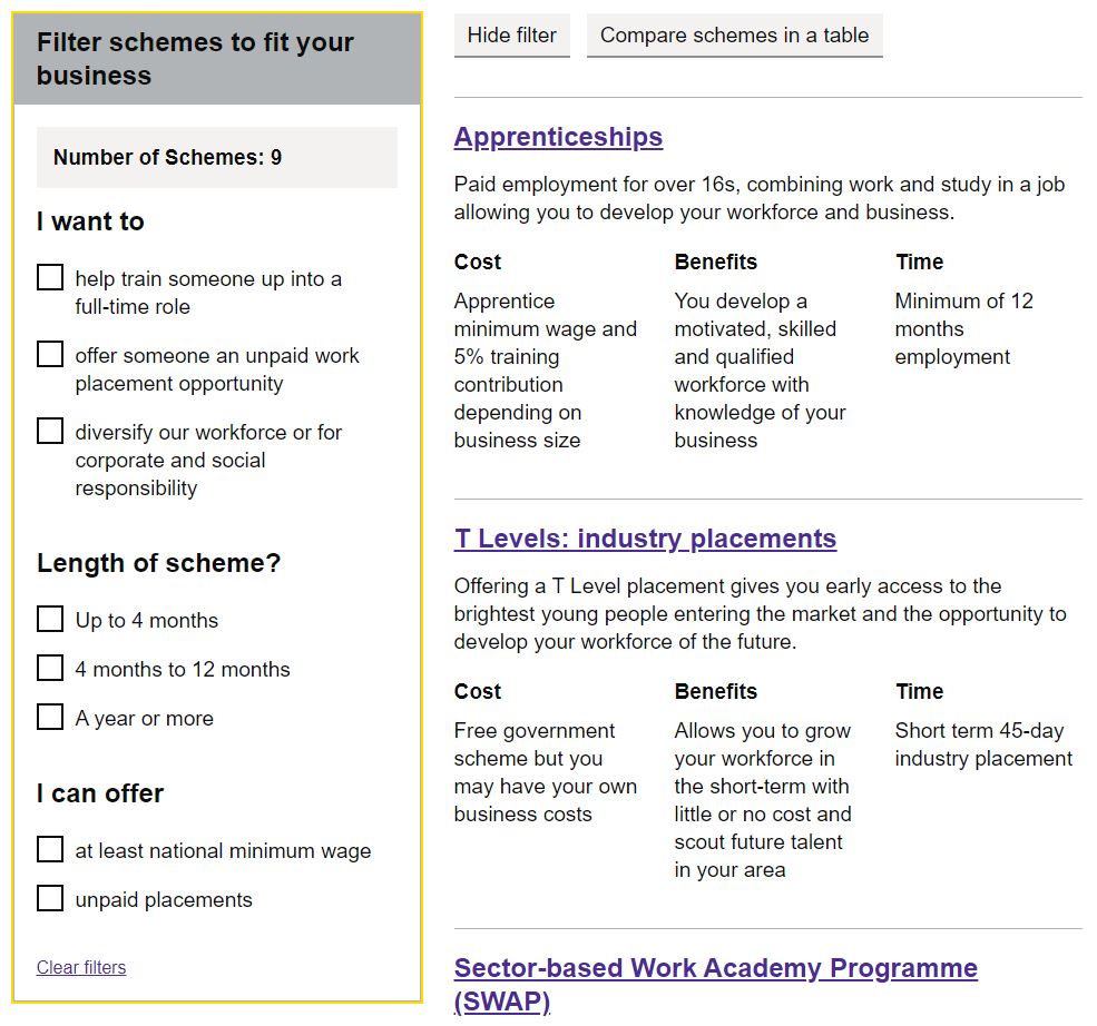 There’s lots of available training and employment schemes, including #TLevels and #HTQS, that can lead into #apprenticeships.
 
Use our filter tool to find out about the different pre-apprenticeship options available: tinyurl.com/bdutrvtn 

#SkillsForLife