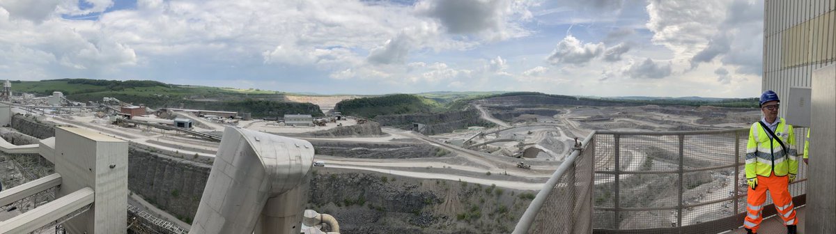 EMRegIndEA's tweet photo. How's about this for a fabulous view of @TunsteadCL's operations at #Tunstead #Cement plant near #Buxton? We're there checking how they monitor #Emissions from their stack๐๐ฟ #AirQuality #RegulatingIndustry https://t.co/B6hmgR8YU1