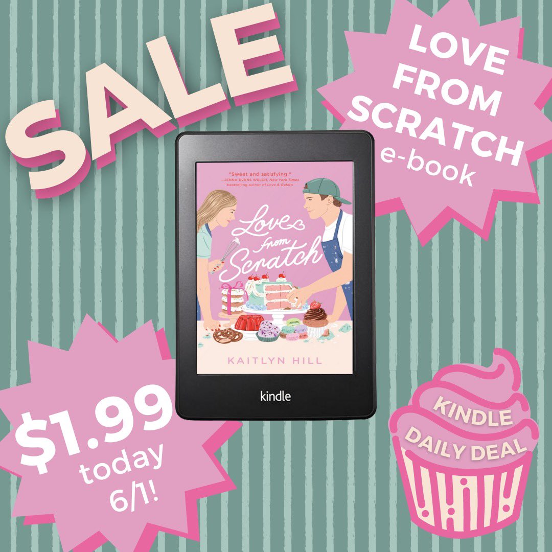 holy biceps, batman*, the Love from Scratch ebook is on SALE for just $1.99! now’s a low risk + potentially high reward time to check out my 1st book—all the puns & nom-com goodness await!🧁🎂🍩 *a thing I can’t really believe I wrote in a published novel amazon.com/gp/aw/d/B098PW…