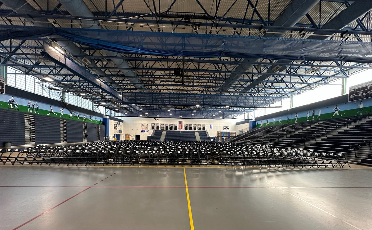 Class of 2023; rain or shine we are a go for graduation tomorrow evening at 6. If we are inside, please use the 2 tickets you received and remind guests no balloons inside the Fieldhouse.