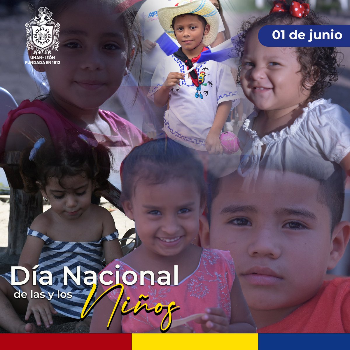 01 de junio | La Bicentenaria UNAN León, saluda el día del niño 👦 y la niña 👧 
#JunioEnVictorias  #BicentenariaUNANLeón