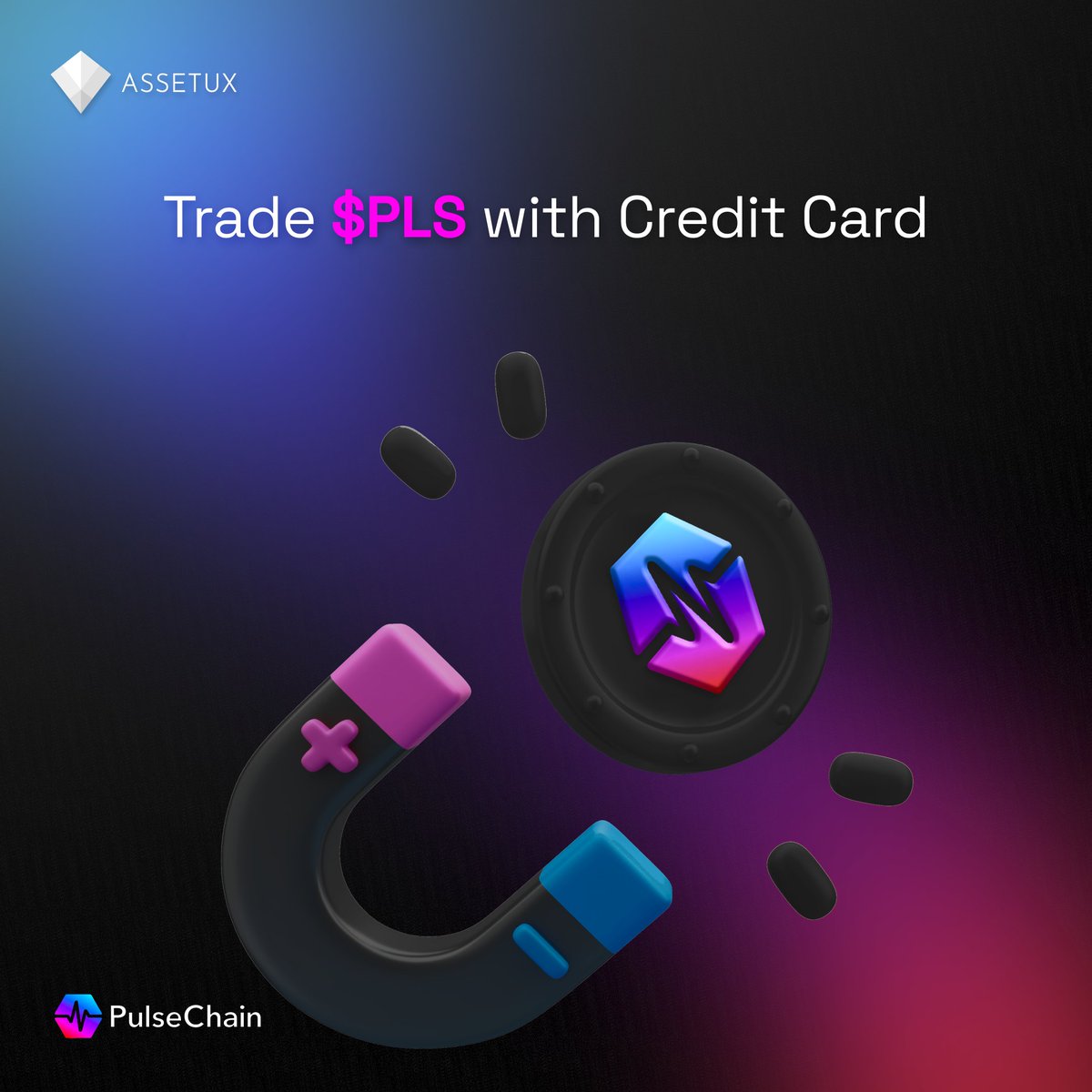 assetux's tweet photo. 🚨 $PLS is up for grabs on our platform! 🚨

Meet @PulseChain through #Assetux & take advantage of a more efficient and affordable blockchain experience.

💰 Join this innovative blockchain network, and say hello to faster, energy-efficient transactions with #PulseChain today.

Buy now at https://t.co/uOSgmZBBSa

#PLS #PulseNews #HEX #PulseX