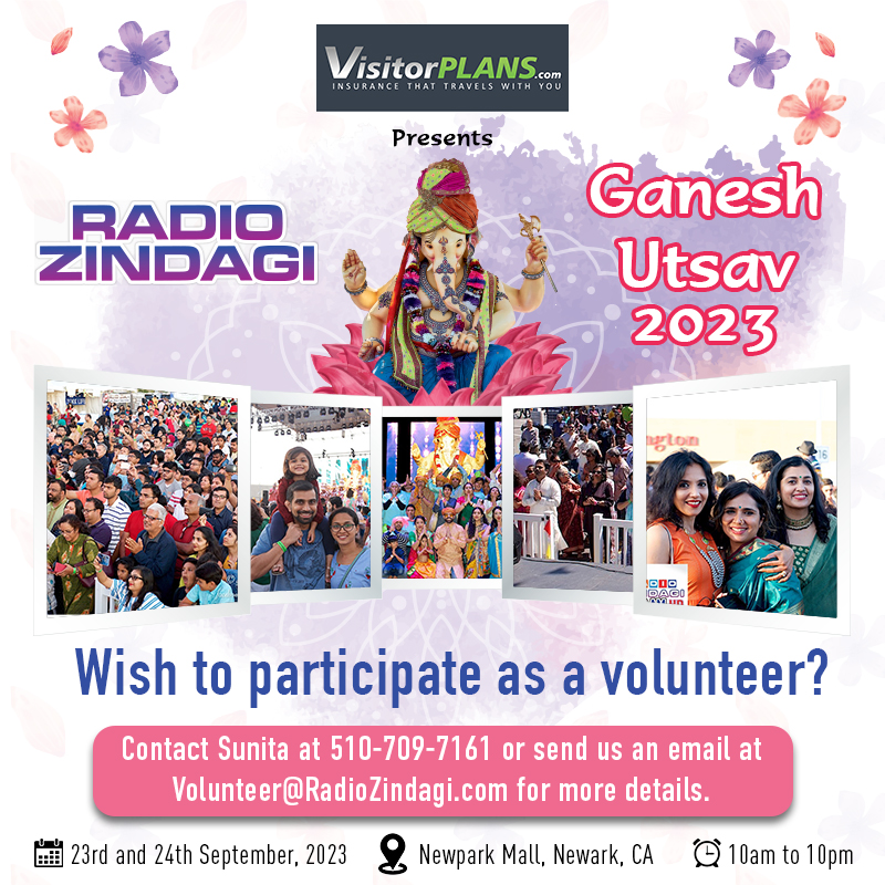 Here is your chance to participate as a #volunteer in the largest #GaneshUtsav in #BayArea. Get in touch with us soon for more details about #volunteer opportunities.
#GaneshUtsav2023 #Participate #RadioZindagi